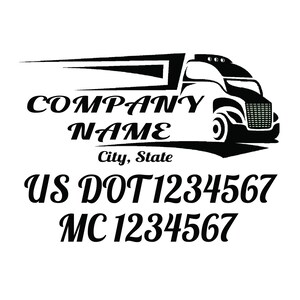 2 Chrome Custom US DOT Trucking Decals , US dot Stickers, Truck Door Lettering , Custom Truck Decal, Car decals, Stickers, mc numbers