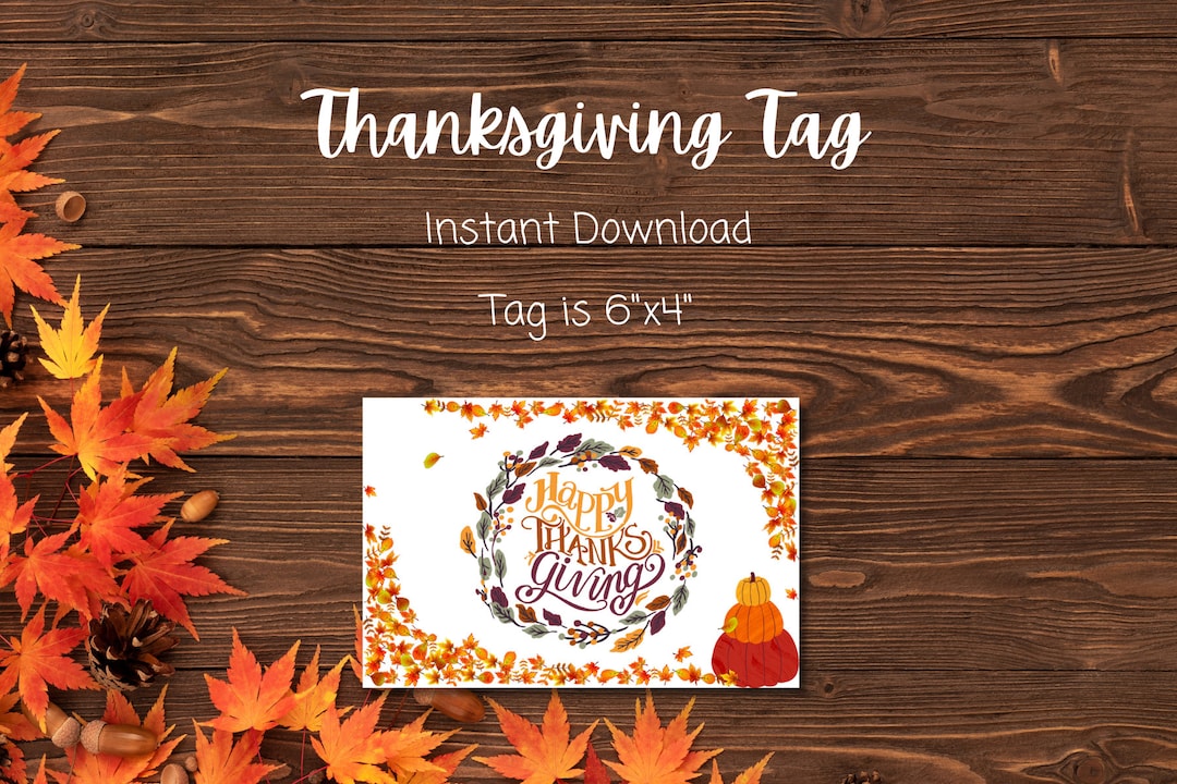 Thanksgiving Tag Thanksgiving Party Thanks Dinner Family and Friends