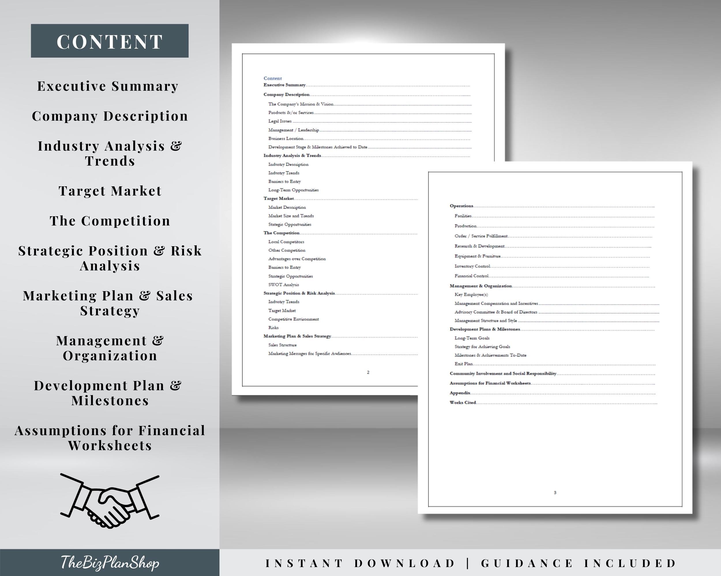 Real Estate Agency & Property Management Business Plan Template ...