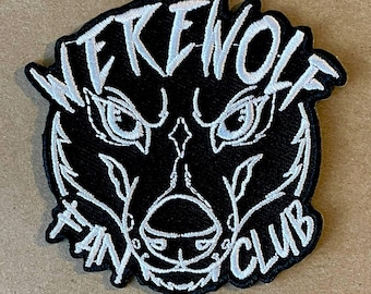 Werewolf Fanclub Embroidered Iron On Patch