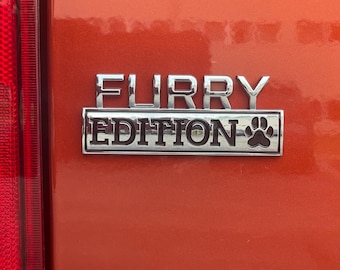 FURRY EDITION Car Badge Emblem