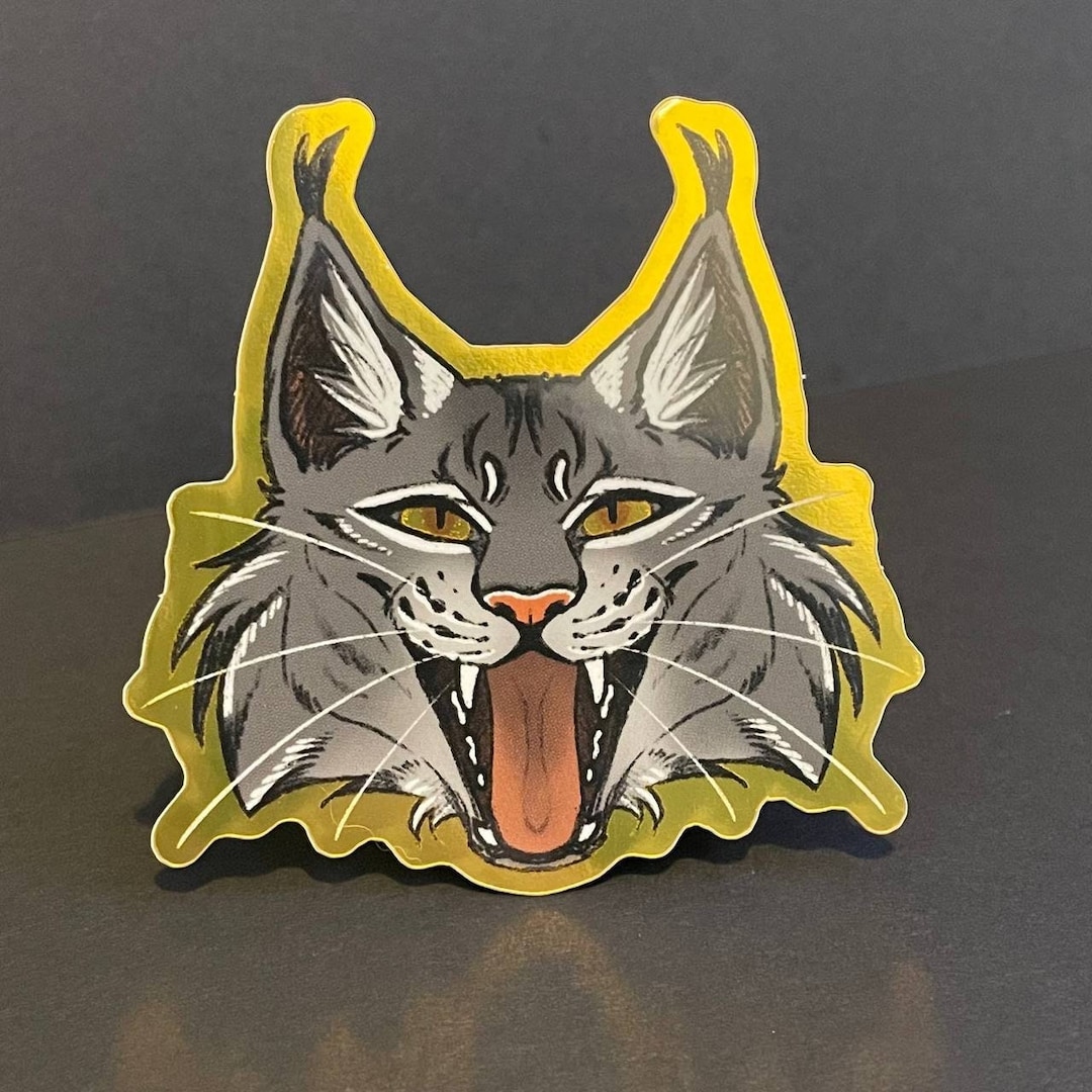 Lynx Metallic Gold Sticker - Etsy