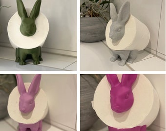 Toilet paper holder "Floppy" Easter bunny bathroom, toilet paper holder toilet, guest toilet, replacement roll holder, decoration, birthday gift, Easter