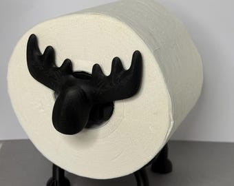 Portarrollos de papel higiénico con forma de reno - Calendario de Adviento, portarrollos para baño de invitados, regalo de Navidad/decoración navideña