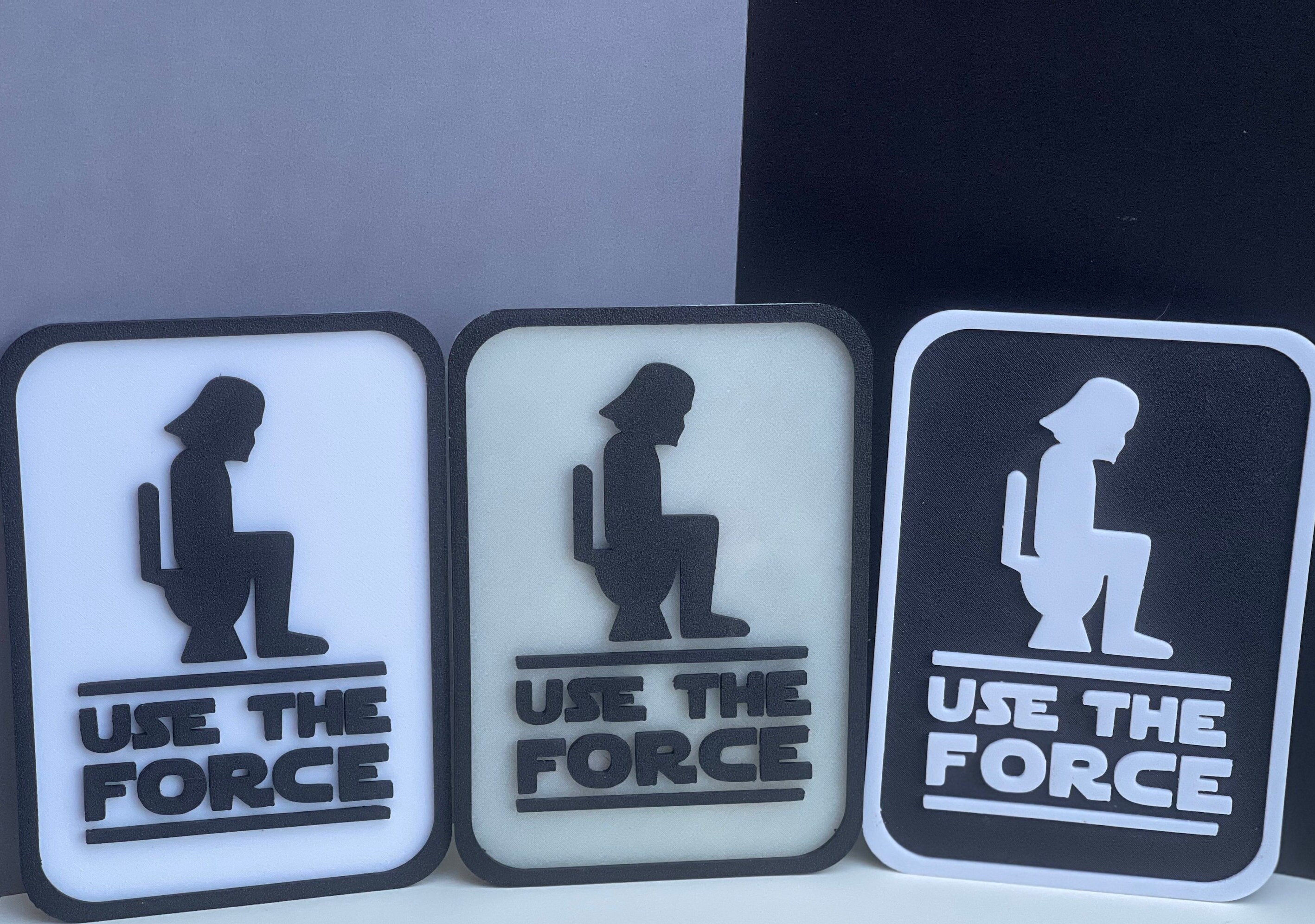 Funny Bathroom Sign Star Wars Darth Vader use the Etsy