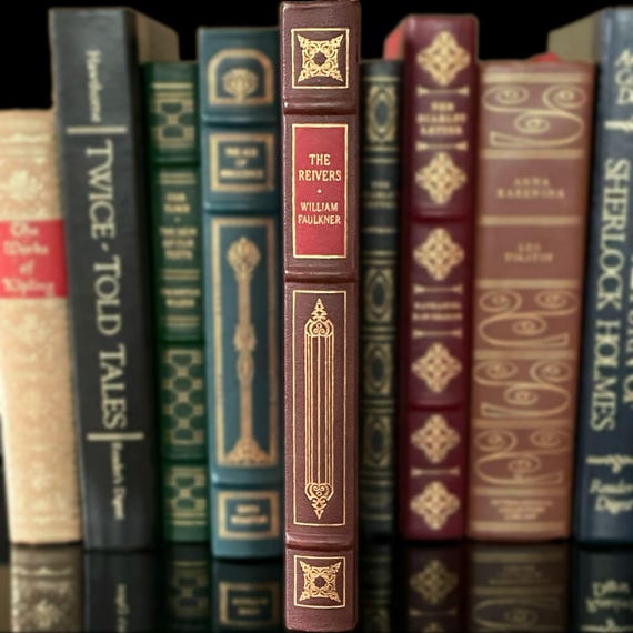 The Reivers by William Faulkner - Franklin Library Leather-Bound Edition (1983)
