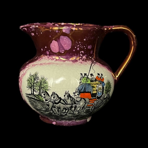 Vintage 1940s Splashed Lustre Jug – Lancaster & Sandland for Gray’s Pottery
