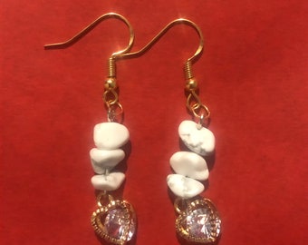 Pendientes Coral Blanco