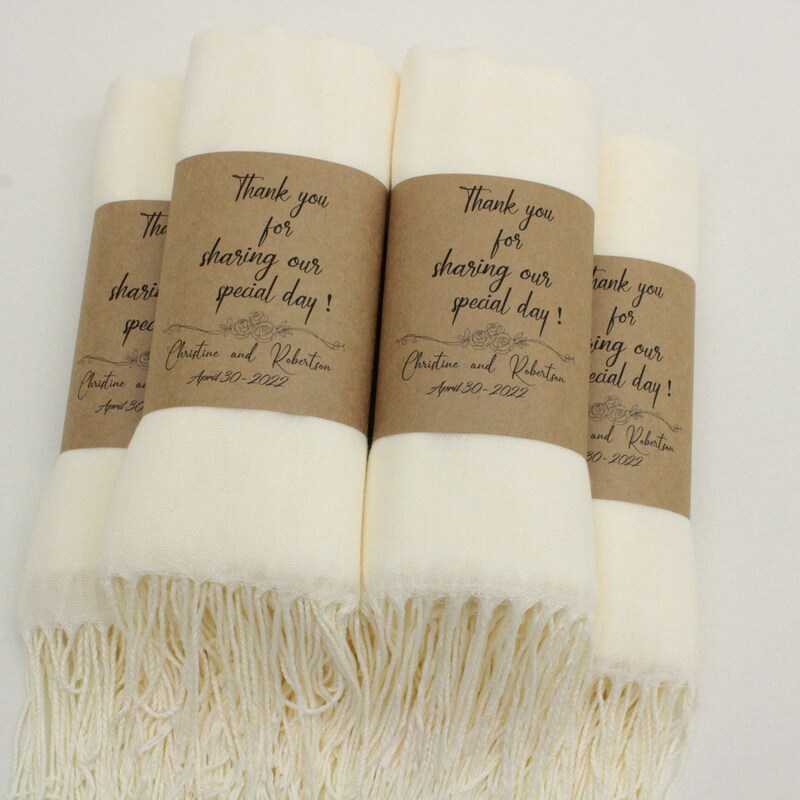 shawl wedding favor
