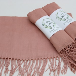 rose gold pashmina shawl