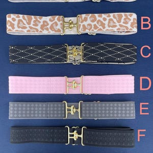 1 1/2”, 1.5” Elastic Equestrian Belt, Adjustable Size - FREE SHIPPING