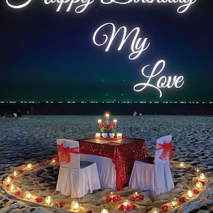 Tarjeta de feliz cumpleaños mi amor