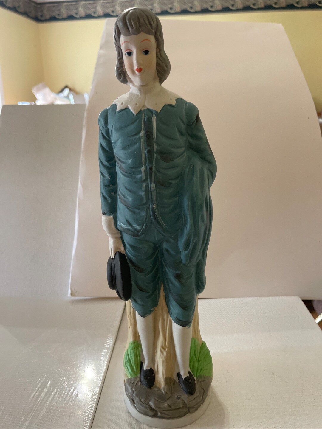 Vintage Blue Boy Figurine Made in Taiwan by Flambro Etsy