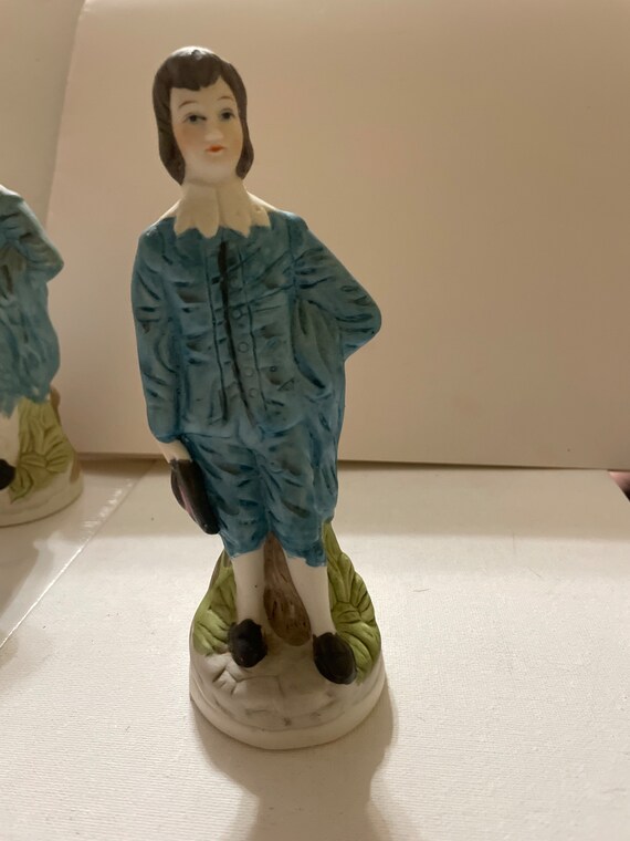 Vintage Blue Boy Figurine Made in Taiwan by R.O.C. Brand MIC Etsy