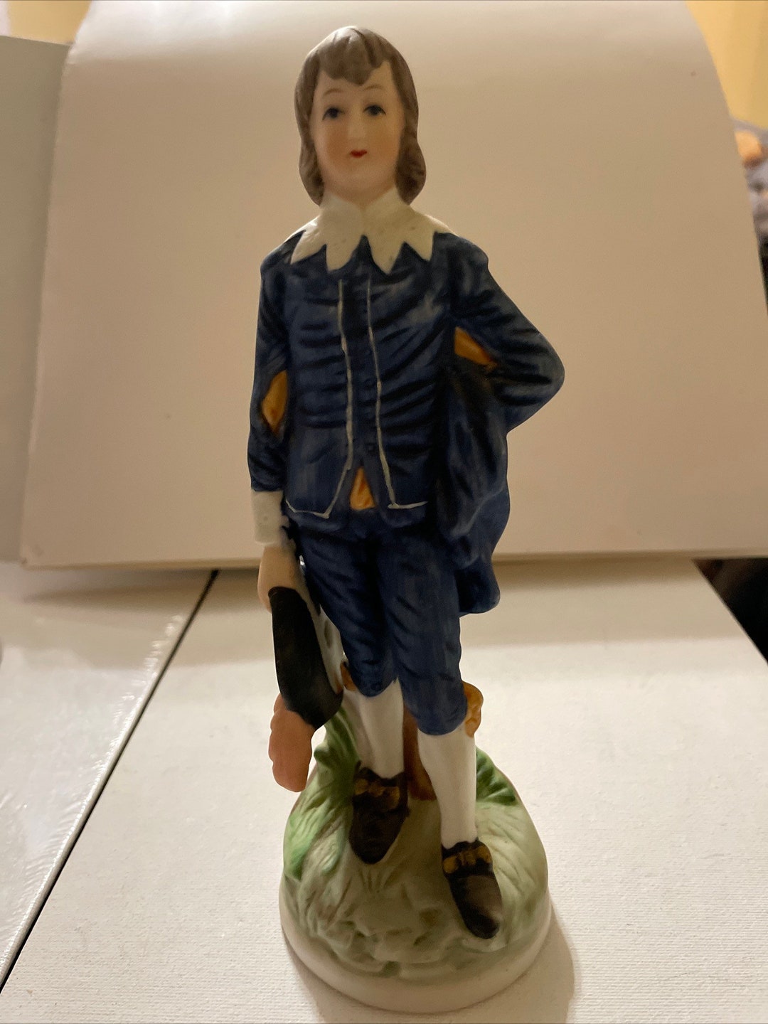 Vintage Blue Boy Figurine Made in Taiwan by Fambro Etsy