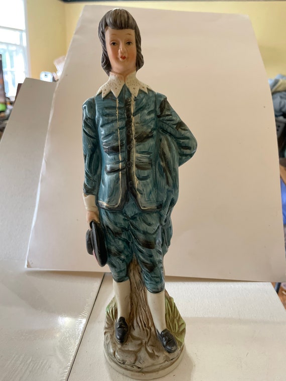 Vintage Blue Boy Figurine Made in Taiwan by Flambro Etsy