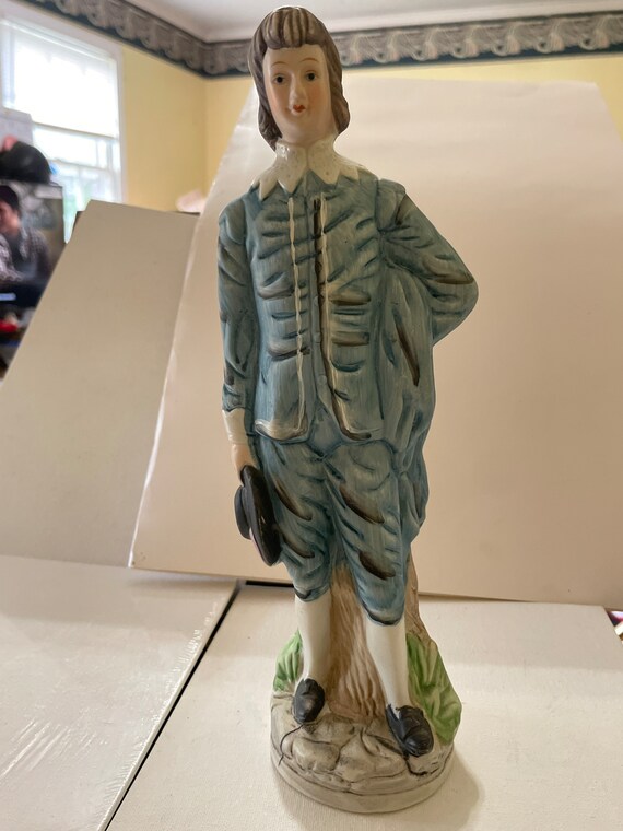 Blue Boy Figurine Vintage Made in Taiwan by Flambro Etsy