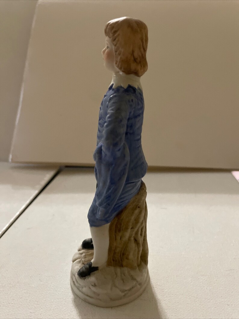 Vintage Blue Boy Figurine Made in Taiwan by FBIA Etsy