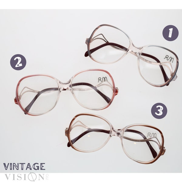 VINTAGE AUTHENTIC EYEGLASSES/Vintage frames/New Old Stock/Richard Michel/Made in France /Designer Brand Eyeglasses/RM320