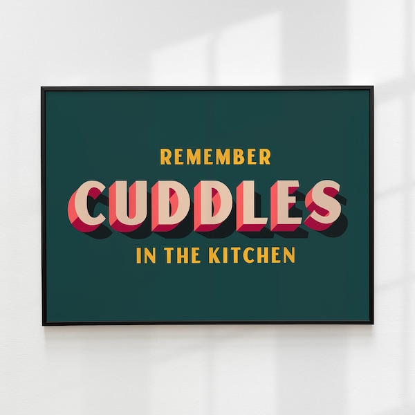 Remember Cuddles in The Kitchen Arctic Monkeys Print, Mardy Bum Lyric Poster, Music Poster Print, Kitchen Wall Art, Song Lyric Wall Art