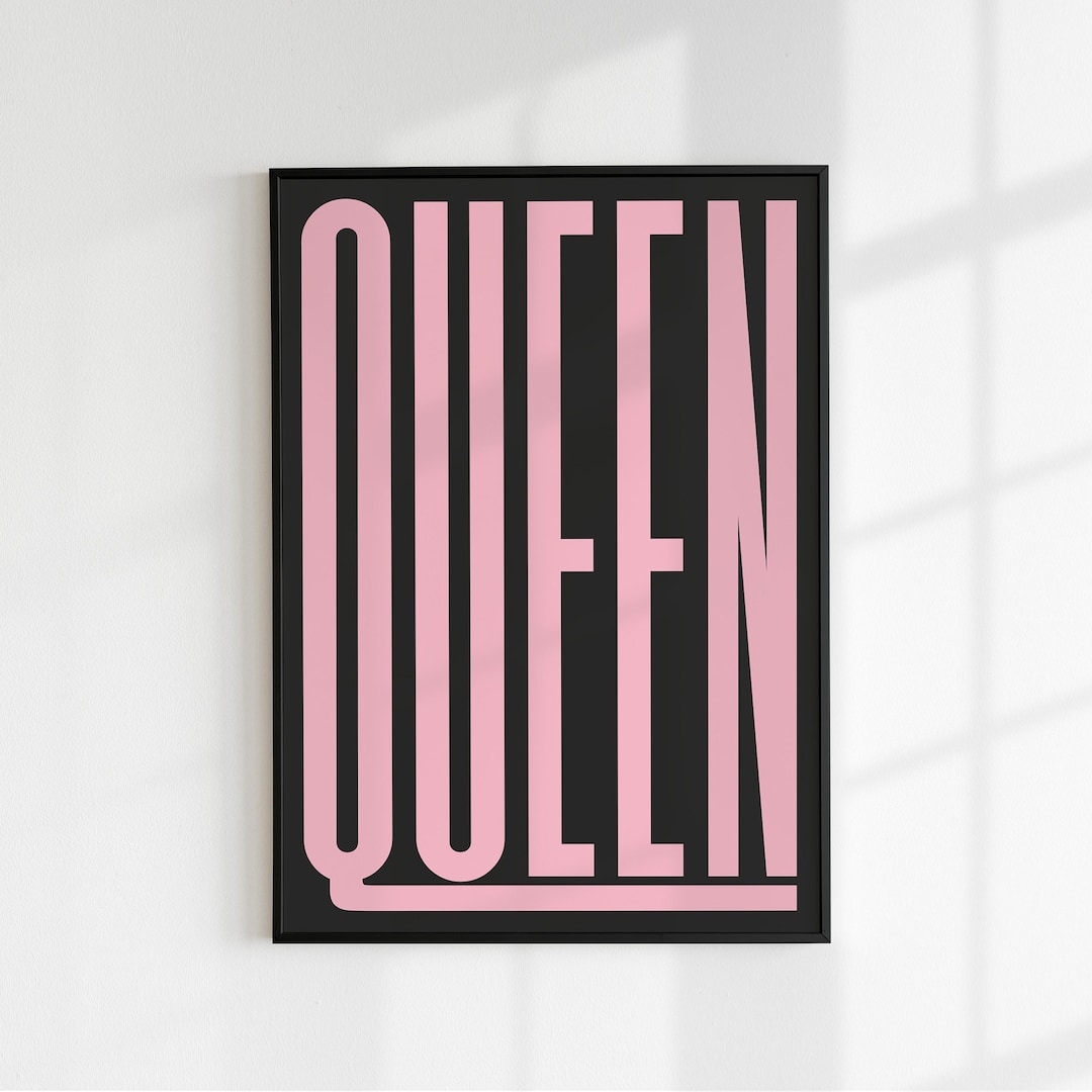 Queen Poster Mothers Day Print Gift Wall Art Print Gay Etsy