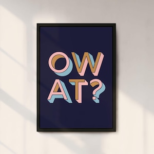 Ow At? - Stoke on Trent Poster, Potteries Print, Up Hanley Duck, Local Dialect, Unframed, Local Art, Hallway Poster, Staffordshire Art