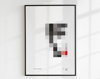 The Courteeners - Pixelated Album Cover Print | Wall Art | Music Print | Poster | Colourful | Gift | Unframed