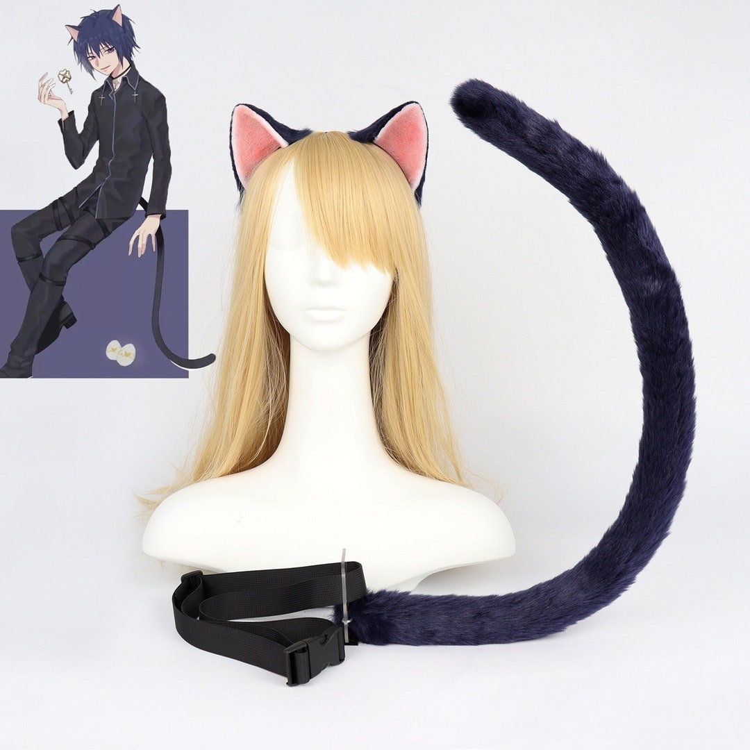 Anime Cat Cosplay Ears and Tail Set Cat Furrysuit Ears and - Etsy