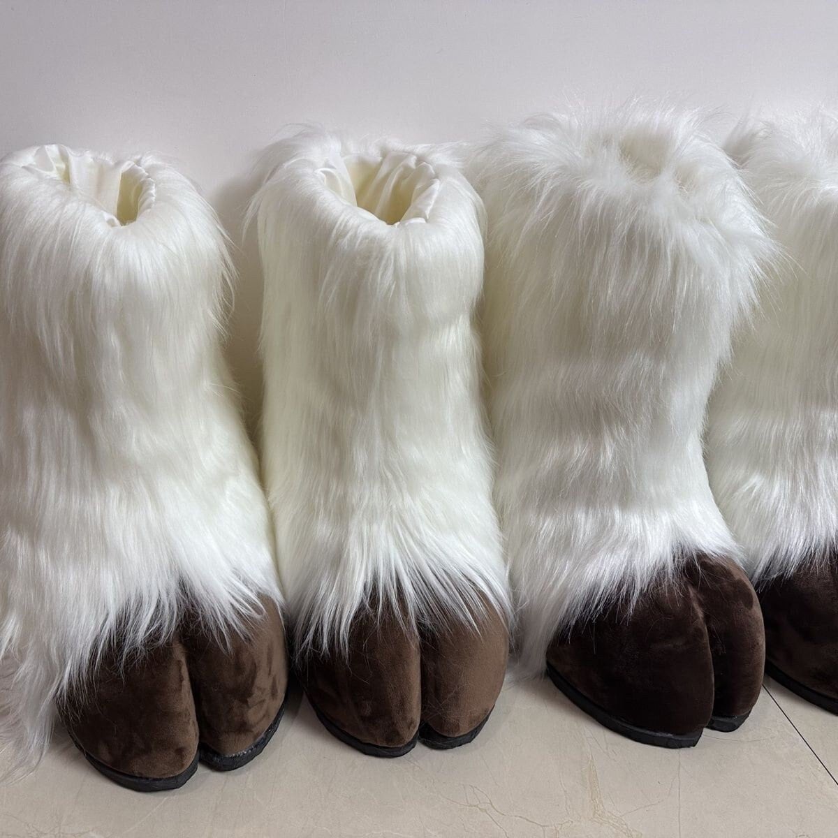Furry shop feet slippers