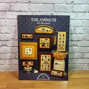Vintage 1985 "The Amish 3 The Homestead" Cross Stitch Pattern Leaflet