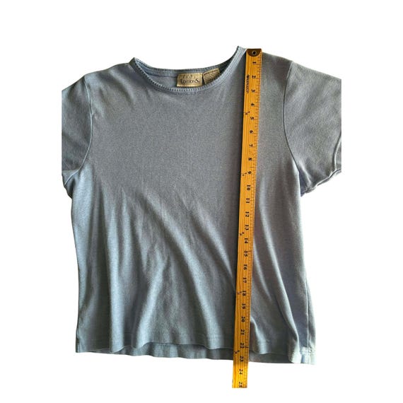 Vintage light blue Basic Editions Large Top Knit … - image 5