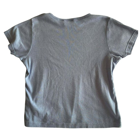 Vintage light blue Basic Editions Large Top Knit … - image 3