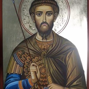 St. Theodore Tyro Icon: Orthodox Christian Soldier Saint