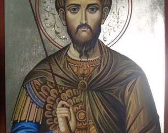 St. Theodore Tyro Icon: Orthodox Christian Soldier Saint