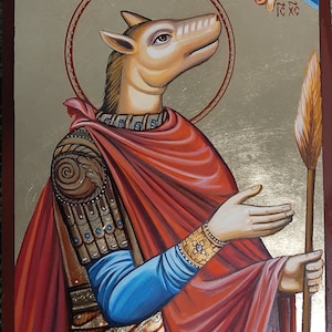 Saint Christopher Dog-head Icon | Handmade Orthodox Byzantine Wood Icon ...