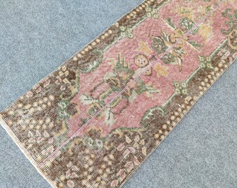 Vloerkleed loper 2 x 7, Turkse loper 7 ft, vloerkleden, 2 x 6 traploper, 2 x 7 loper vintage, 2 x 7 keukentapijt gedempt, dunne lopers wol, 1,80 meter gangtapijt