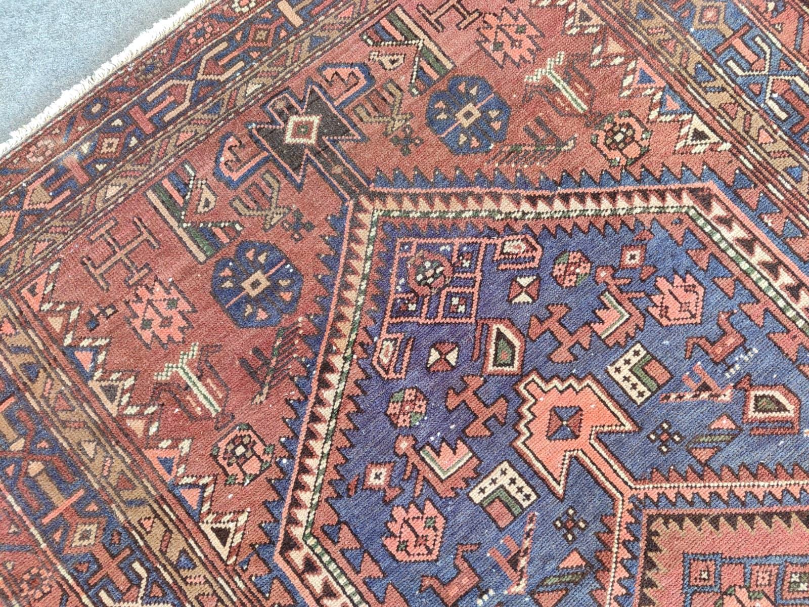 5x8 Turkish Rug, Brown Rug Vintage, Rugs for Living Room, Area Rug