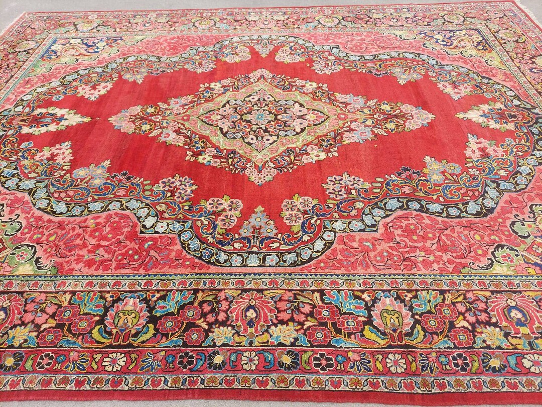 10x14 Persian Rug, Oversized Rug, Rugs for Living Room, Area Rug 10x14