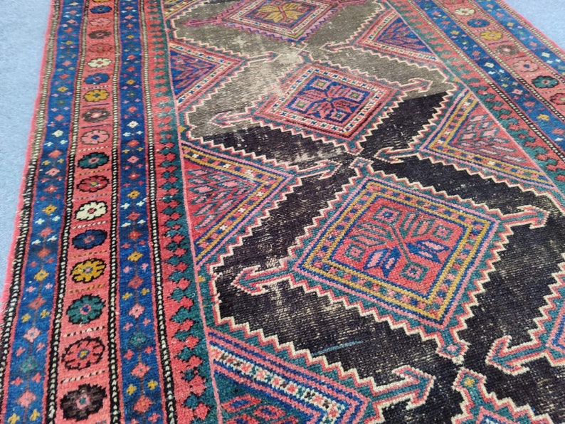 Persian Antique Rug 4x7, Malayer Rug, Oriental Hand Knotted Rug 4x7