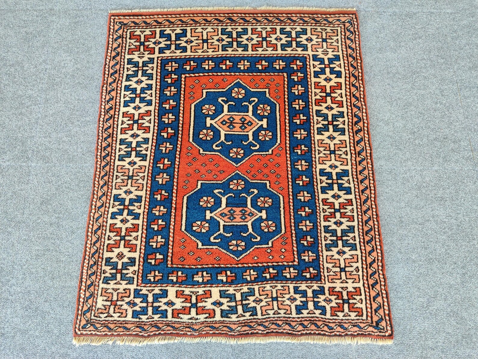 Vintage Mat Rug 3x4, Small Turkish Rug, Entry Kitchen Bathroom Rug ...