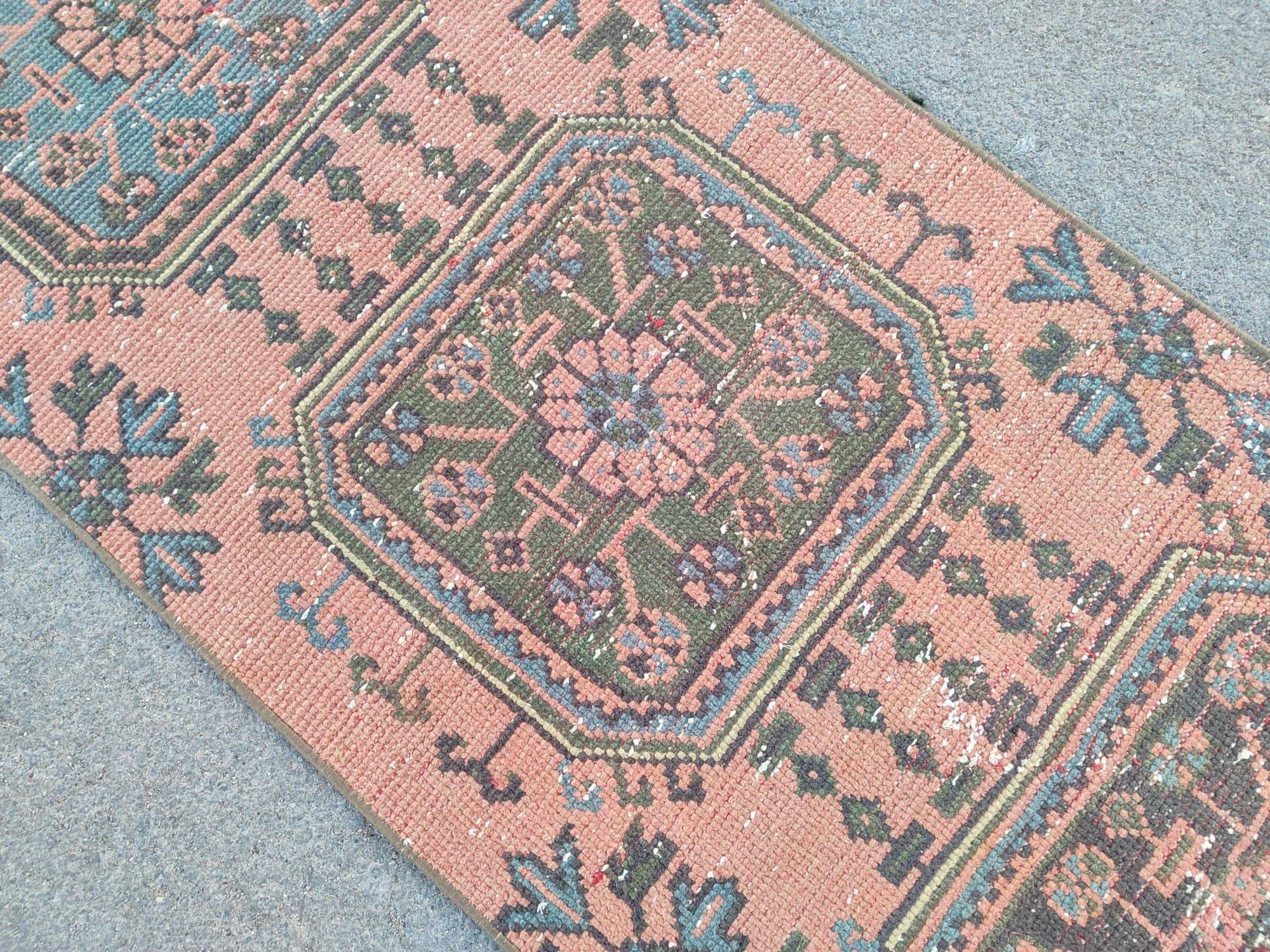 Extra Long Turkish Runner 2x20, Hallway Rug, Oushak Long Runner, 2x20 ...