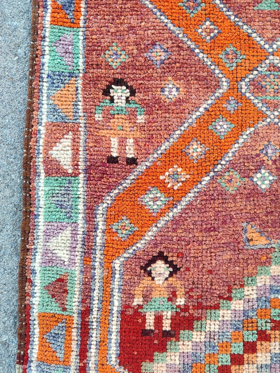 Red Runner 3x14 Rug, Long Vintage Runner, Staircase Hallway Corridor ...