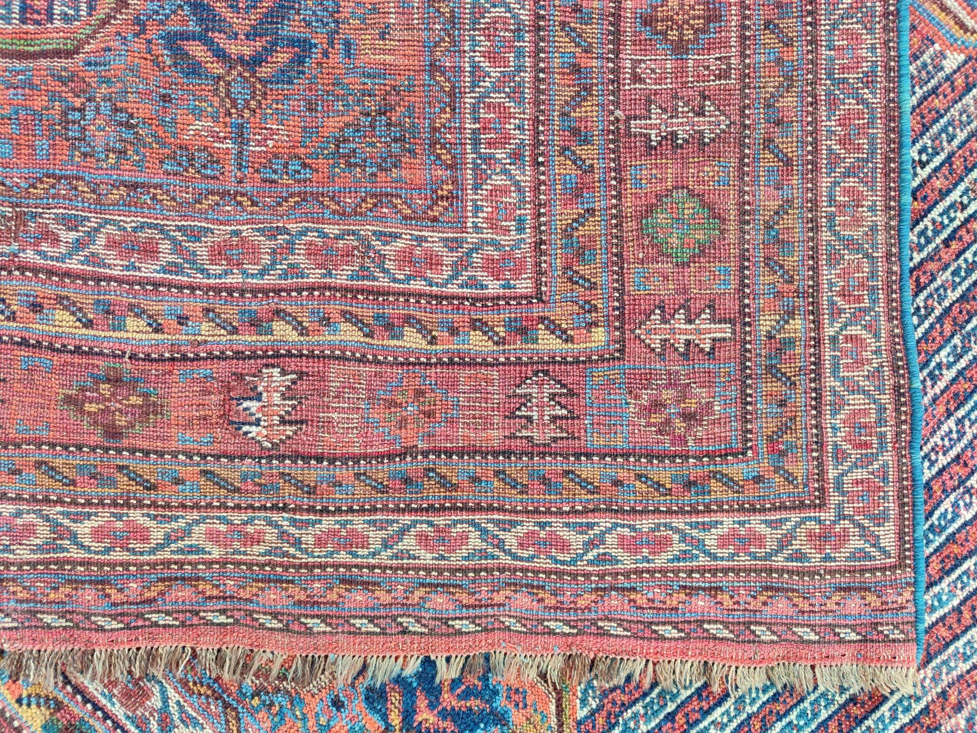 7x12 Rug Antique Persian Rug 7x12, Oversize Rug, Shiraz Area Rug, Large Vintage ...