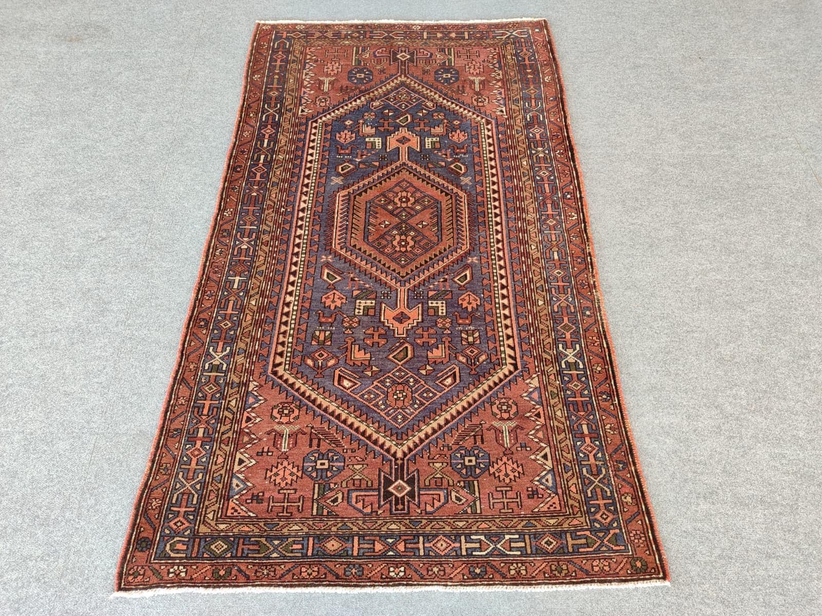 5x8 Turkish Rug, Brown Rug Vintage, Rugs for Living Room, Area Rug