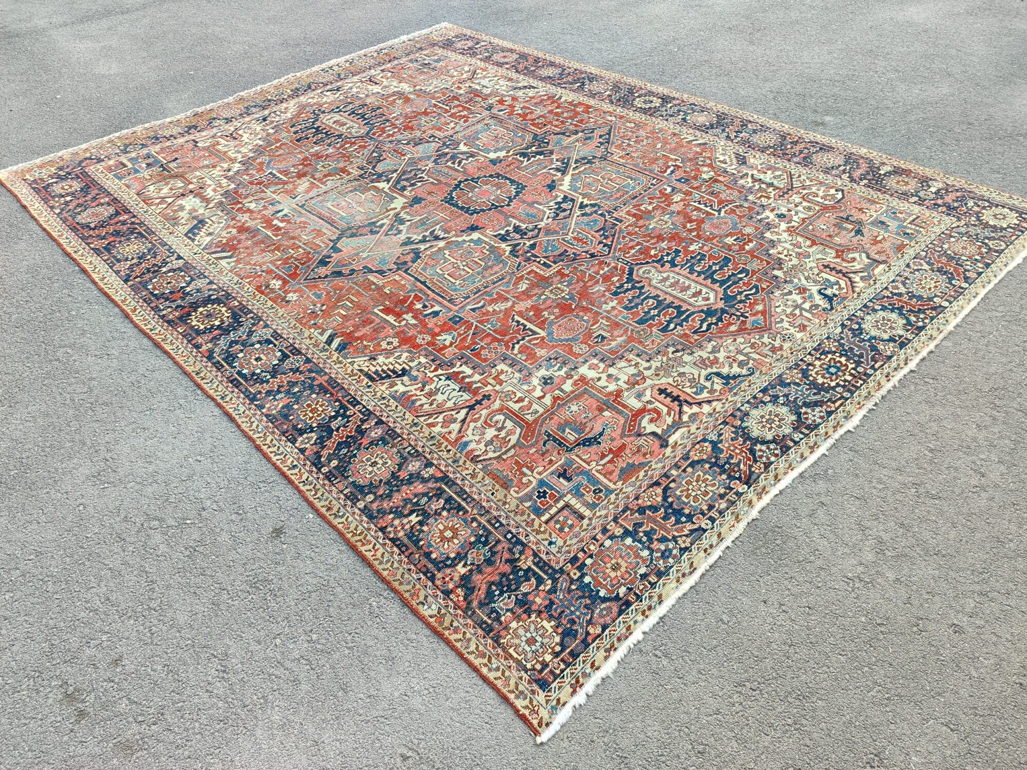 Heriz Rug 10x13, Persian Large Rug, Traditional Rugs, 10x13 Vintage