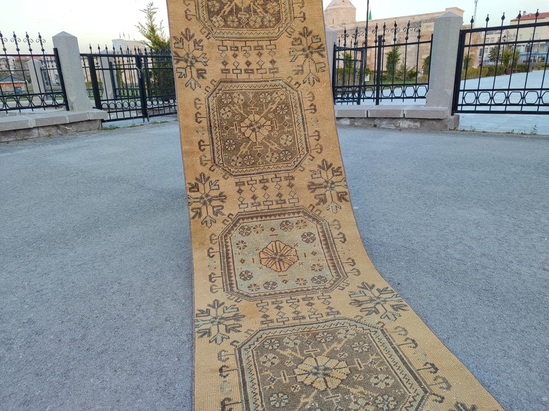 Runner Rug 2x20ft, Extra Long Runner, Stair Rug, Muted Hallway Runner ...