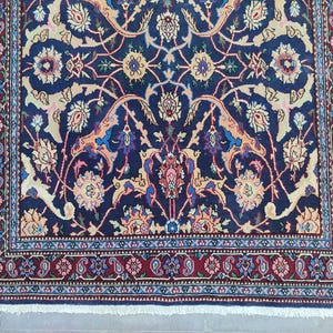 Turkish Rug 4x6, Oushak Rug 4x6, Kitchen Rug Boho, 4x6 Vintage Rug, Neutral Rug, 4 by 6 Rug, Turkish Rug Red, 4x6 Oushak Rug Red