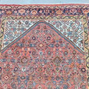 Persian Mahal Rug 8x12, Antique Rug Large, Oriental Rug, Heriz Rug 9x12, Handmade Rug, Red Rug, Oversize Rug, Anatolian Rug, Old Rug Area