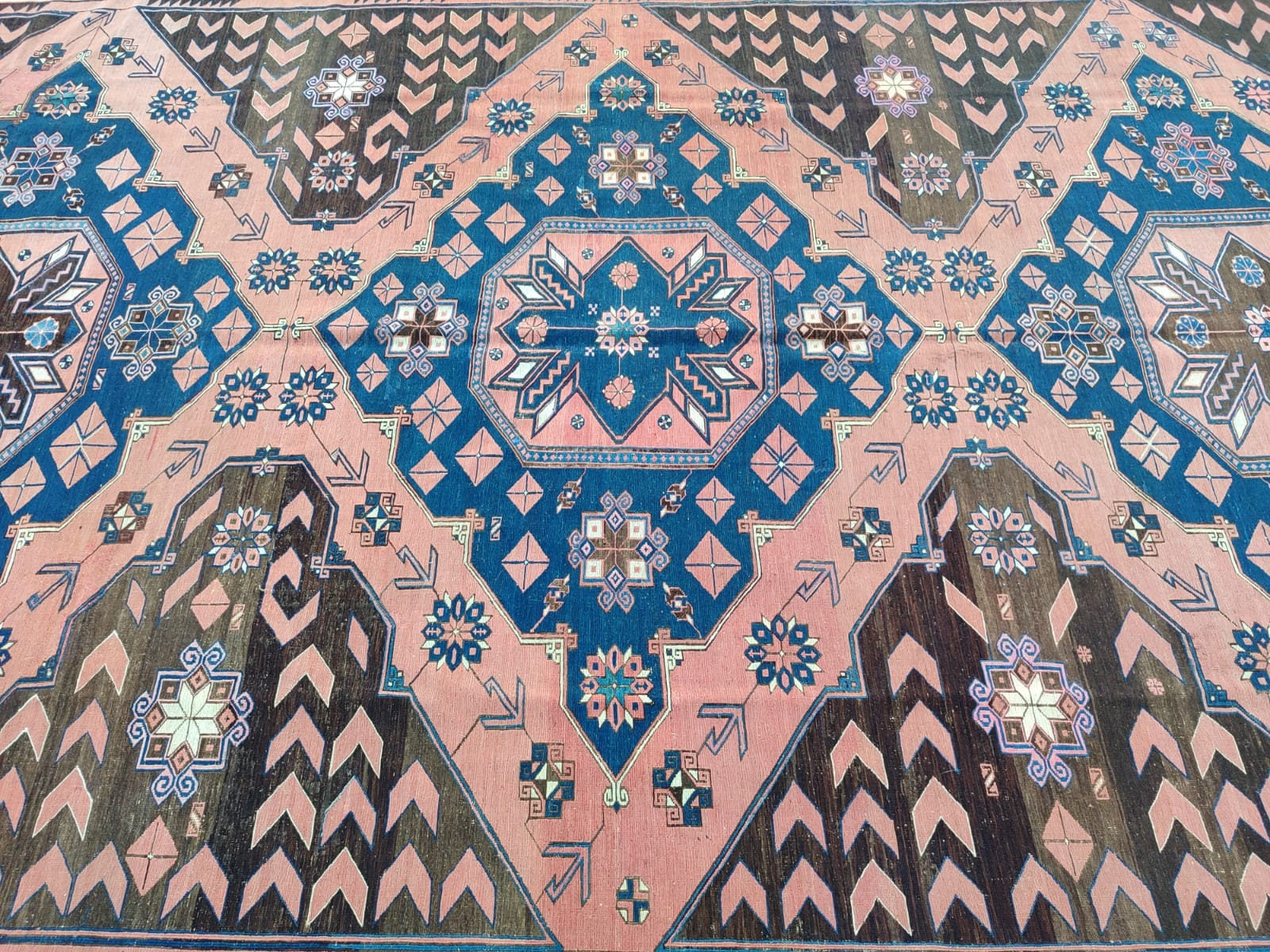 7x12 Rug Antique Soumak Rug 7x12, Caucasian Rug, Oversize Handmade Rug ...