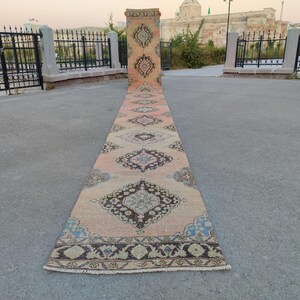 Runner 2.5 x 24 Ft, Extra Long Runner, Turkish Runner 24 25 foot, Stair Rug Runner Long, 2 wide Runner, 2x24 2x25 Vintage Runner, Oushak Rug